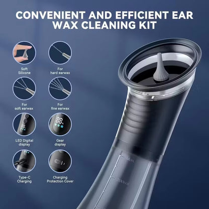 Rechargeable Ear Cleaner for Removing Earwax Integrated Dry and Dirty Storage Replaceable Nozzlevisual Sewage Recovery Window