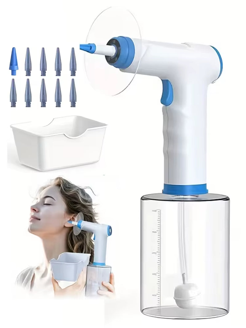 Electric Ear Cleaner with 4 Pressure Mode Electric Ear Cleaning Kit with 500Ml Capacity Water Tankwater Powerd Earwax Removal